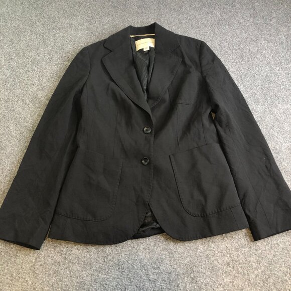 Banana Republic Womens Blazer Black Wool Blend Stretch Work Career Suit Jacket 2 - Picture 2 of 12